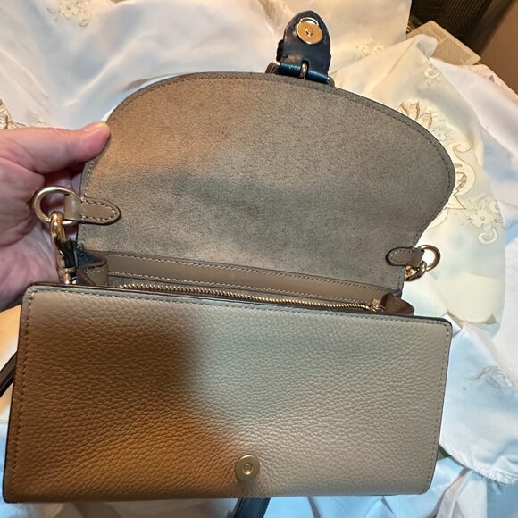 Coach Kleo Top Handle In Colorblock Color: Marble Blue Multi - Picture 6 of 8